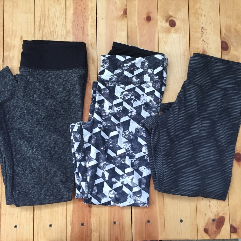 Workout leggings bundle • 3 pairs • sz M